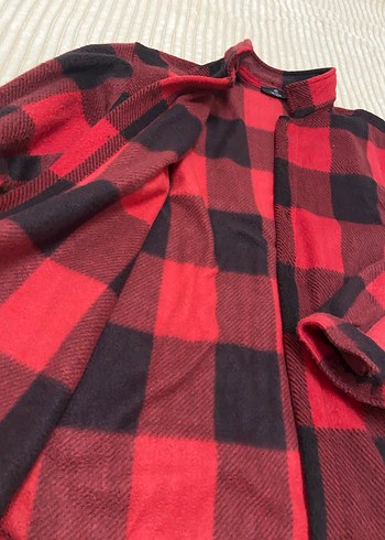 Erkek Kırmızı Kareli Uzun Kollu  oduncu Gömlek - Görsel 7