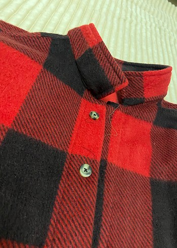 Erkek Kırmızı Kareli Uzun Kollu  oduncu Gömlek - Görsel 5