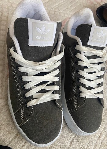 Kadın Gri Adidas Spor Ayakkabı - Görsel 6