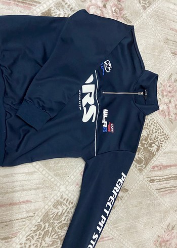 Lacivert Fermuarlı Yarım Fermuarlı Erkek Sweatshirt - Görsel 4