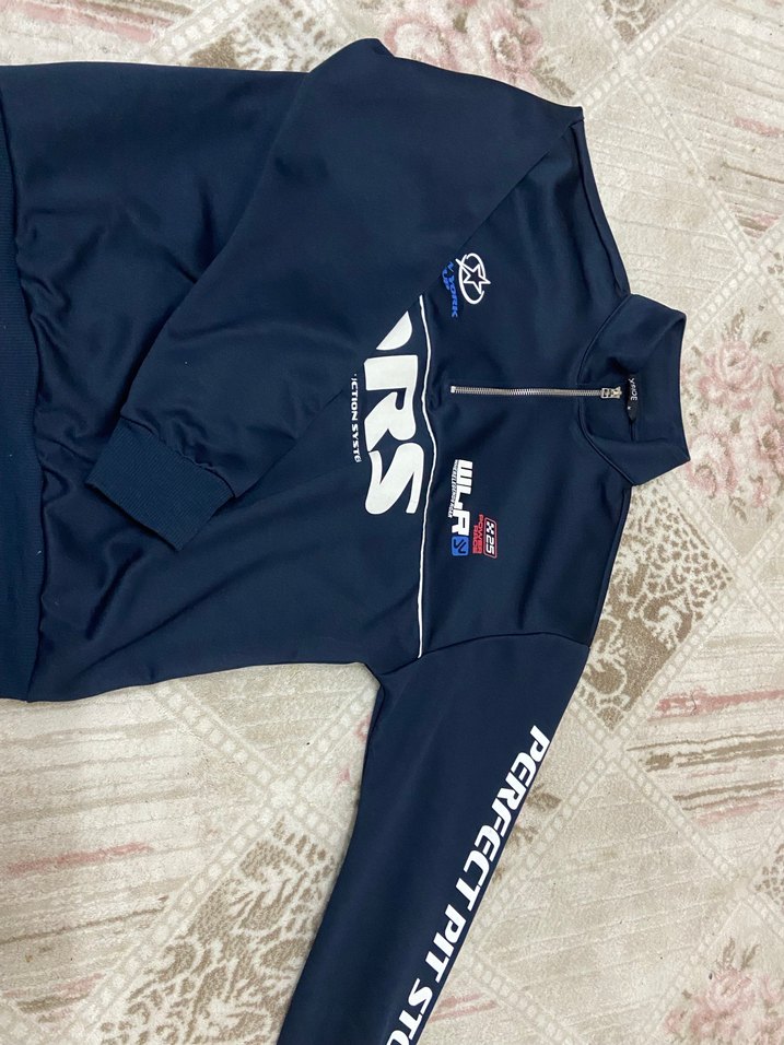 Lacivert Fermuarlı Yarım Fermuarlı Erkek Sweatshirt - Görsel 4