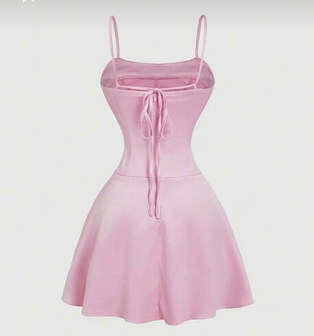 Diğer coquette y2k prenses mezuniyet balo pembe elbise