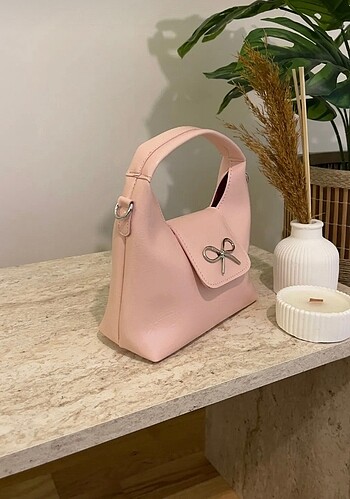 Diğer pudra mini el ve askılı çanta coquette