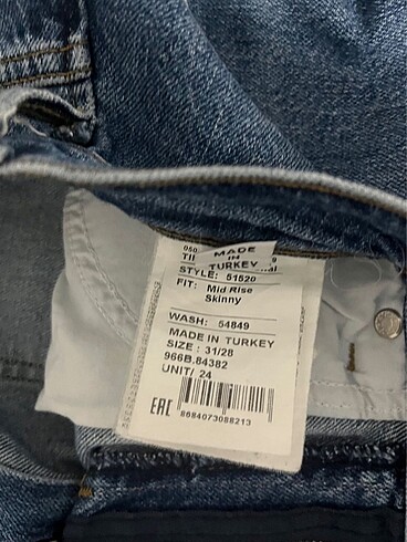 31 Beden LTB Erkek Pantolon 31/28 Beden
