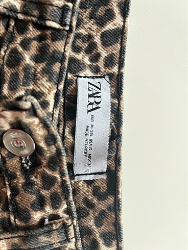 Zara Zara leopar desenli Pantolon