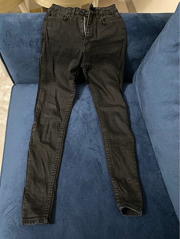 Siyah skinny jean pantolon