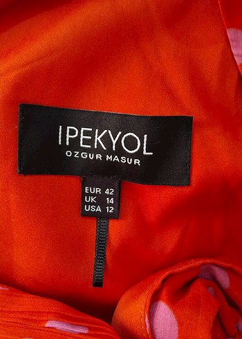 42 Beden Pembe Drapeli Uzun Straplez Elbise