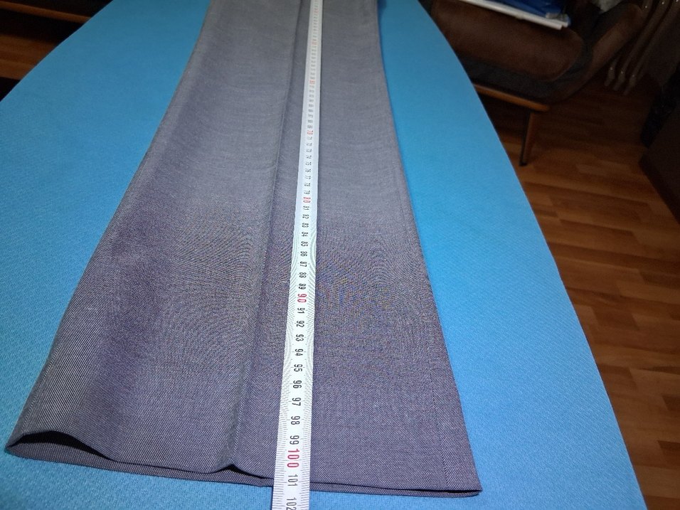 Gri Düğmeli Midi Kumaş Pantolon - Görsel 4