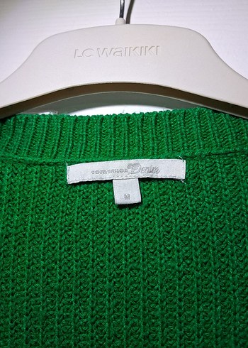 Kadın Yeşil Triko Hırka - Görsel 3