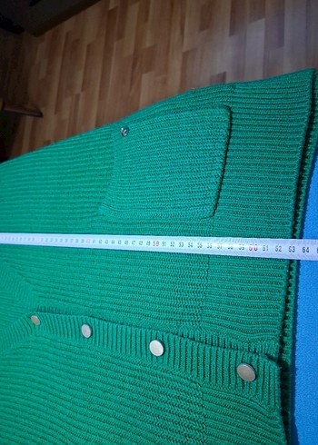 Kadın Yeşil Triko Hırka - Görsel 5