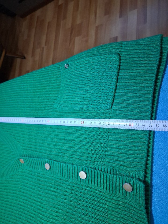 Kadın Yeşil Triko Hırka - Görsel 5