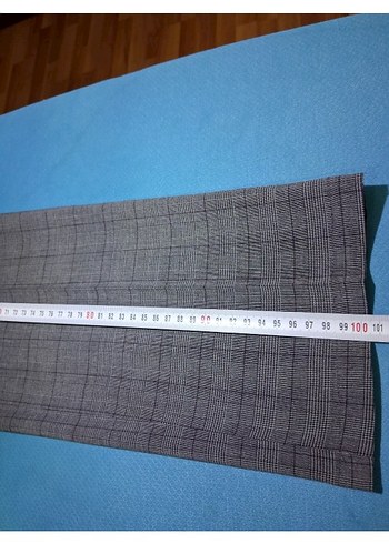 Gri Kadın Kumaş Pantolon Normal Boy - Görsel 4