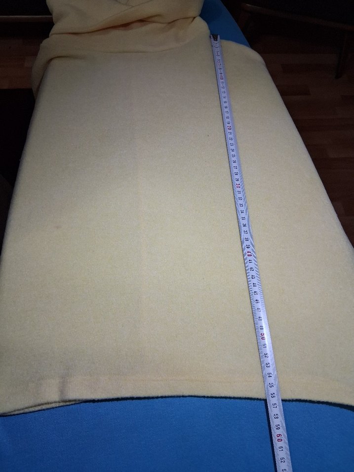 Sarı Yüksek Yakalı Kadın Kazak - Görsel 4