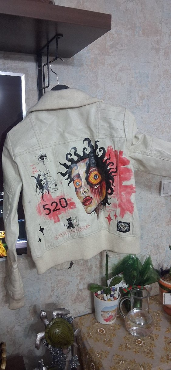 Bej Deri Kadın Ceket Vintage - ONLY - Görsel 5