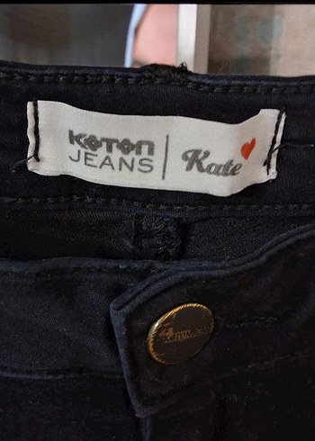 Siyah Kadın Kot Pantolon - Görsel 3