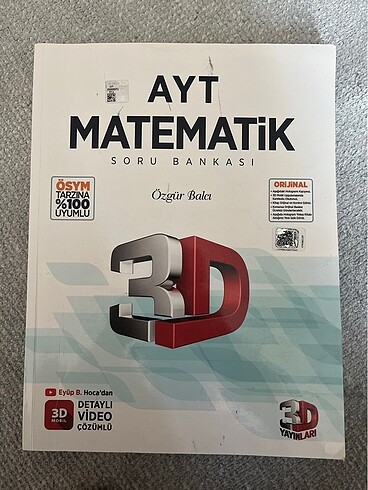3D ayt matematik kitabı
