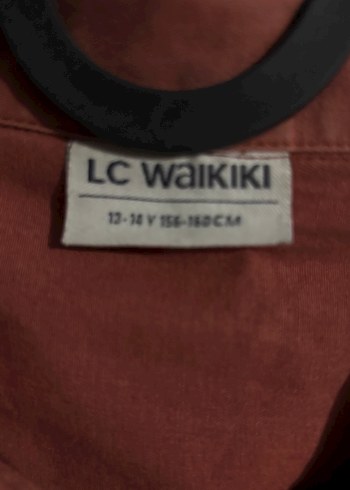 LCW Düğmeli Kahverengi Keten Çocuk Gömlek - Görsel 3