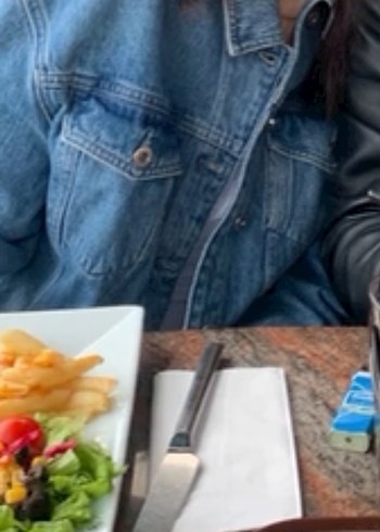 Kadın Mavi Denim Ceket Düğmeli Kısa Kollu - Görsel 3