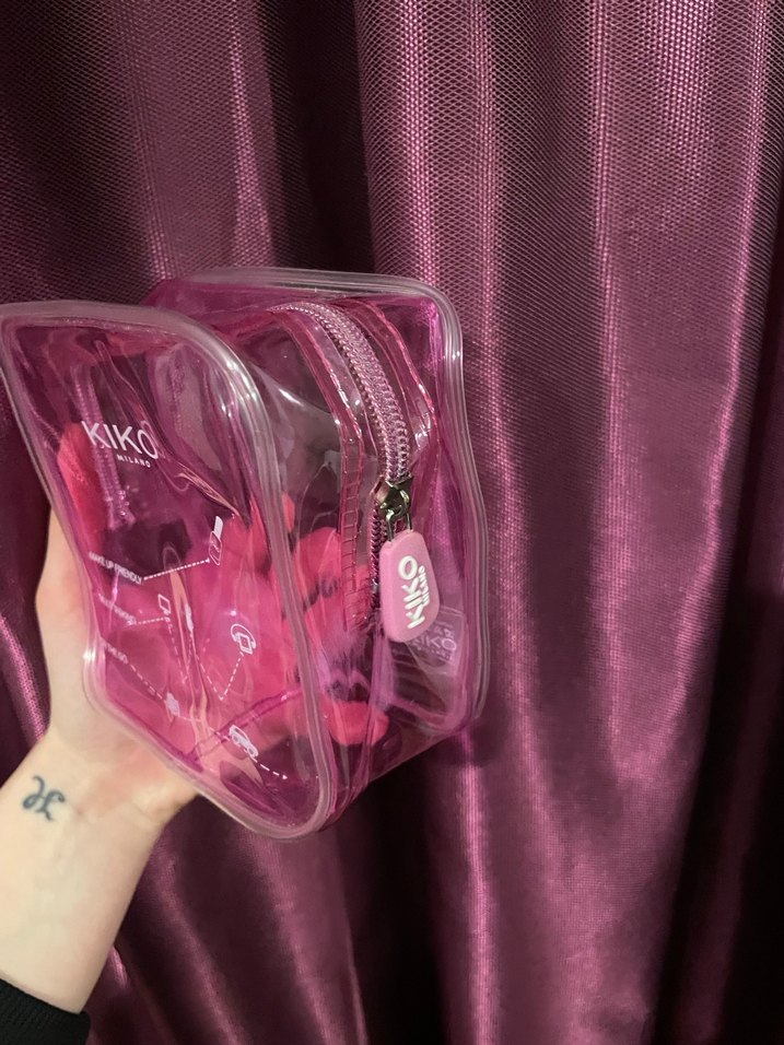 Pembe Parlak Kiko Milano Makyaj Çantası - Görsel 2