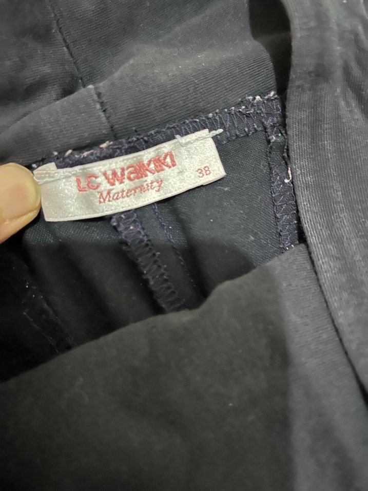 Siyah Hamile Pantolonu Rahat Kesim - Görsel 2