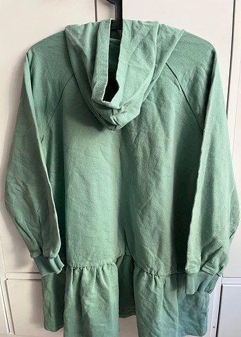 Mint Yeşili Fırfırlı Kadın Sweatshirt - Görsel 3