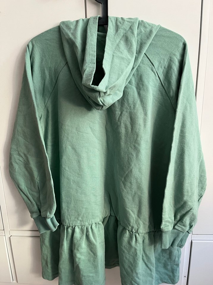 Mint Yeşili Fırfırlı Kadın Sweatshirt - Görsel 3