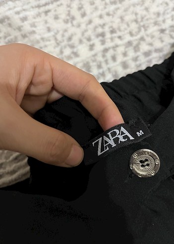 Zara Kadın Siyah Kumaş Pantolon - Görsel 2