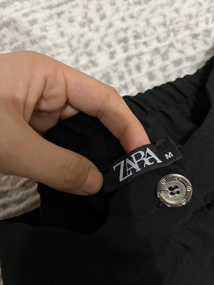 Zara Kadın Siyah Kumaş Pantolon - Görsel 2