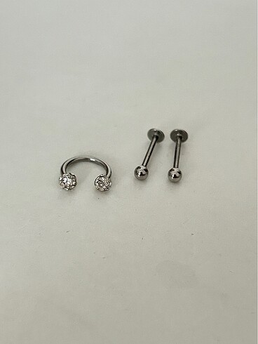 Diğer 3 adet çelik piercing