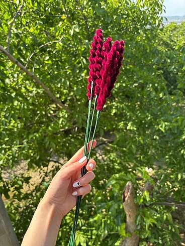SOLMAYAN LAVANTA ÇİÇEK BUKETİ (wine red)