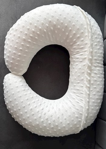 Beyaz Desensiz Emzirme ve Hamilelik Yastığı - Görsel 2