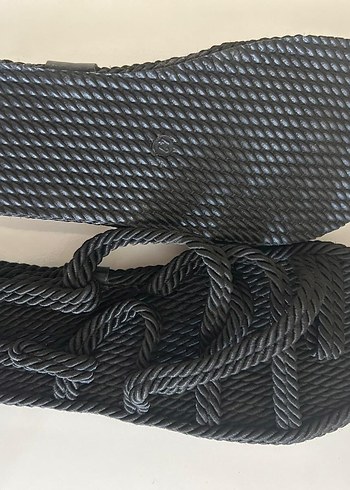 Diğer Siyah Bohem Minimalist Sandalet