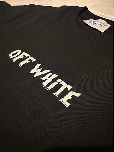 m Beden Off White Baskılı Tshirt