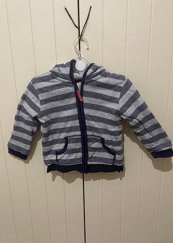 12-18 Ay Beden gri Renk 2 ürün tek fiyat Kapüşonlu Gri Erkek Çocuk Sweatshirt