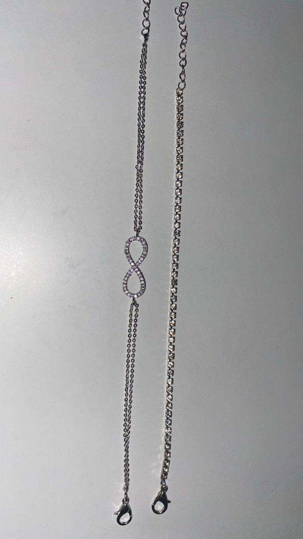 Gri Zincir Detaylı Sonsuzluk Bileklik - Görsel 2