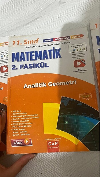 Beden 11. Sınıf Çap Yayınları Matematik Fasikül Seti