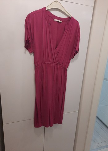 Pembe Midi Kadın Elbise