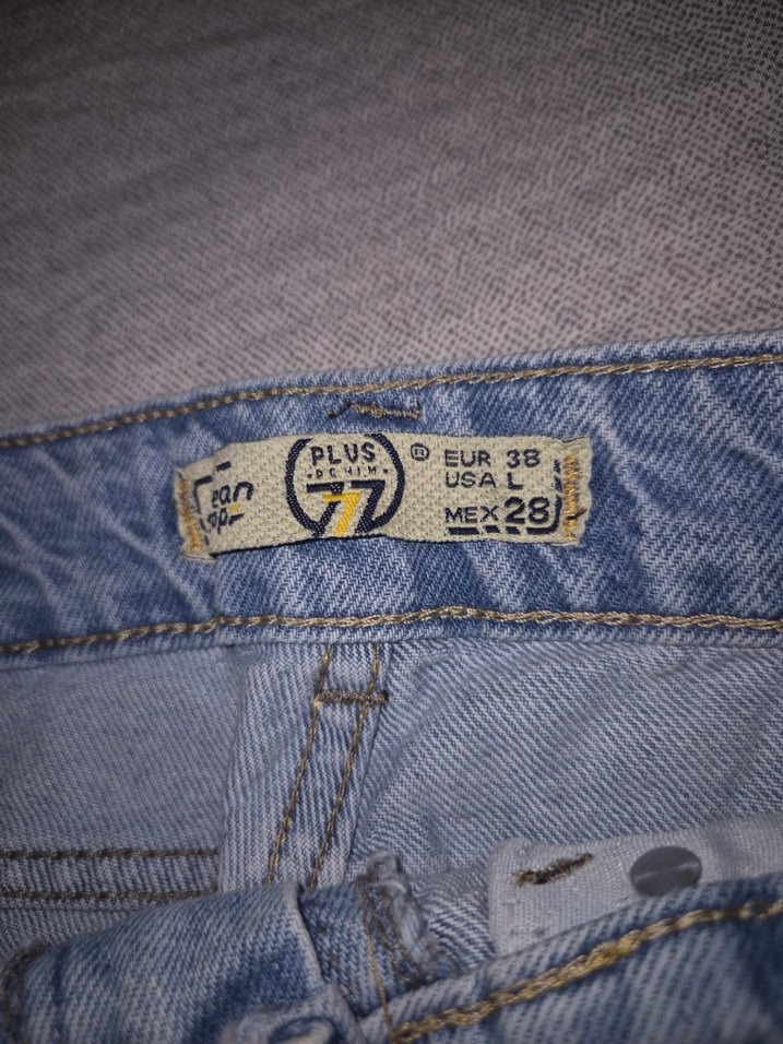 Düğmeli Kadın Mavi Mini Denim Şort - Görsel 4