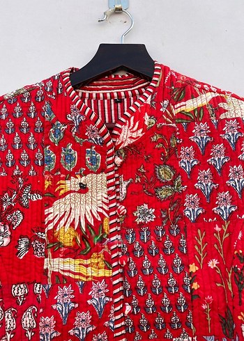 diğer Beden kırmızı Renk Kırmızı Patchwork Ceket