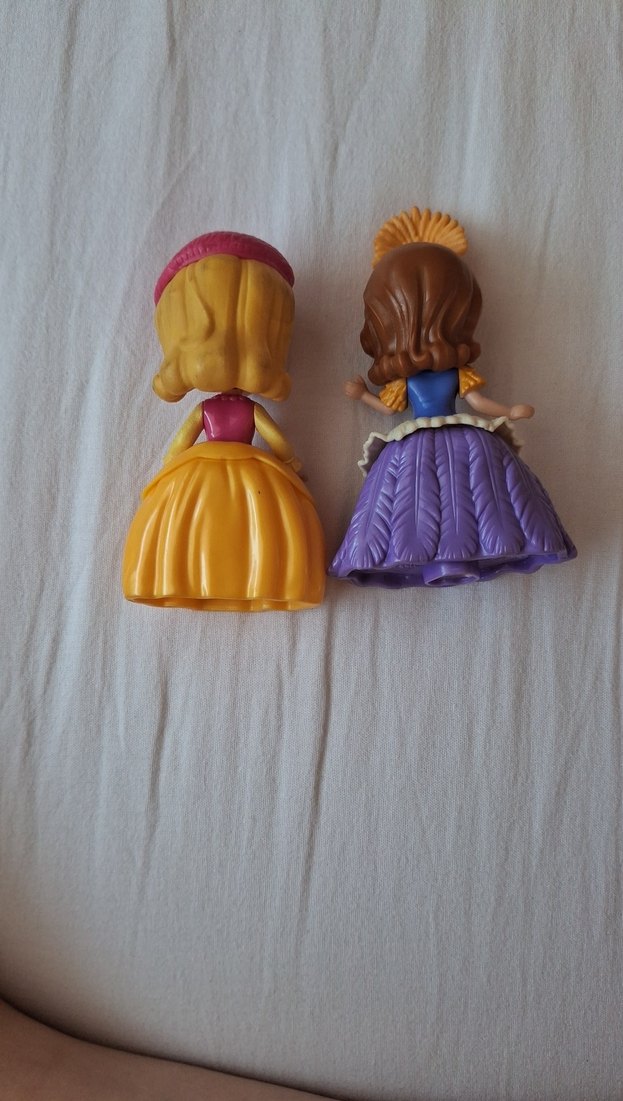 Renkli Sarı ve Mor Prenses Bebekler - Görsel 2