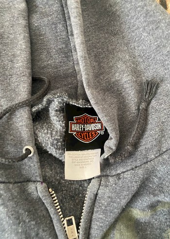 l Beden Harley davidson kapşonlu hırka