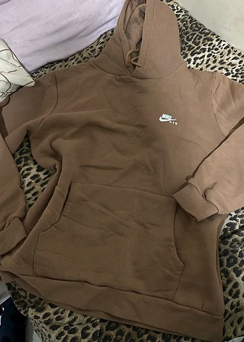 Nike Kadın Kahverengi Kapüşonlu Sweatshirt