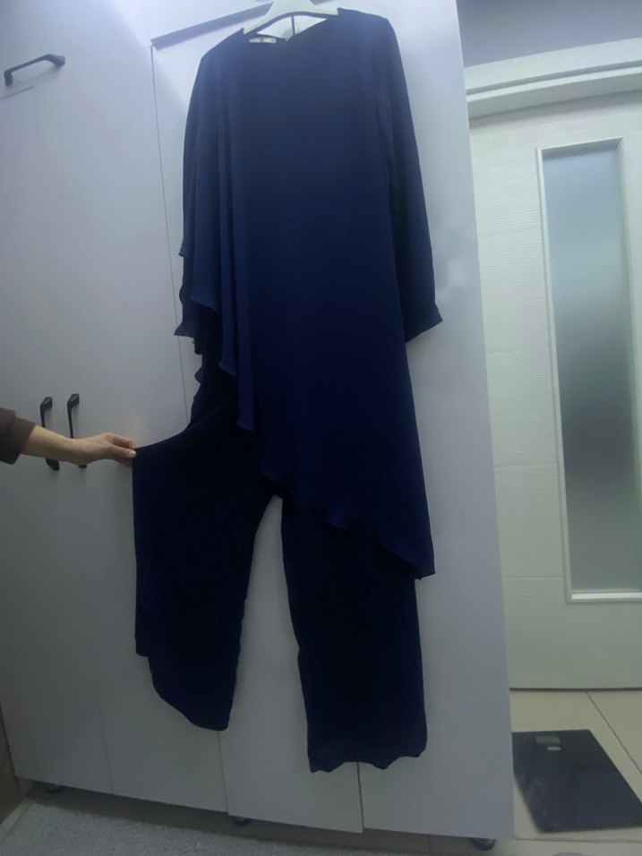 Uzun Kollu lacivert Tulum - Görsel 2