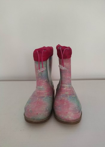 23 Beden pembe Renk Bohem Tarz Pembe Bağcıklı Kız Çizmesi