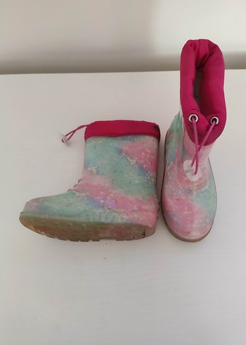 Flo Ayakkabı Bohem Tarz Pembe Bağcıklı Kız Çizmesi