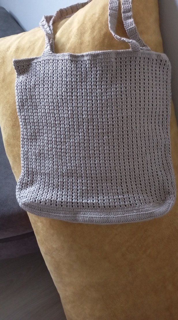 Gri Örgü Kol Çantası - Görsel 2