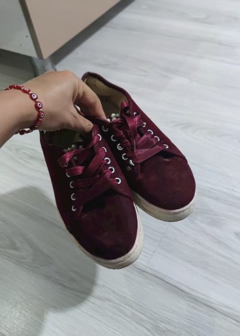 Lacivert Süet Kadın Spor Ayakkabı - Görsel 12