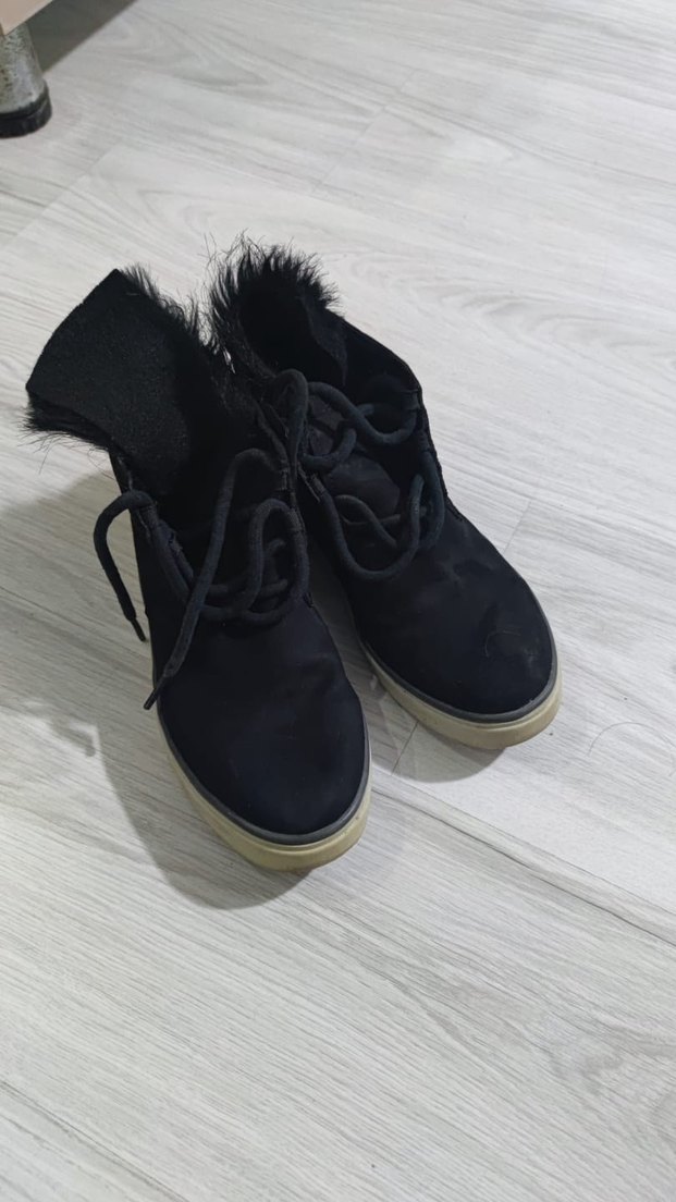 Lacivert Süet Kadın Spor Ayakkabı - Görsel 2