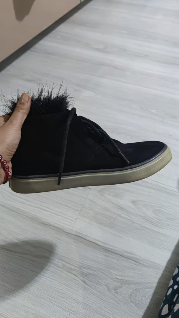 Lacivert Süet Kadın Spor Ayakkabı - Görsel 4