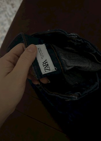 Koyu mavi Kadın Denim Midi Jean - Görsel 2